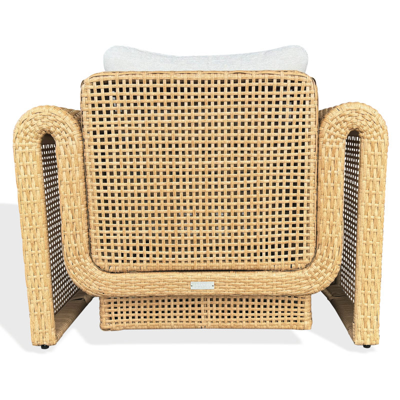 Chaise de patio en osier Adonia
