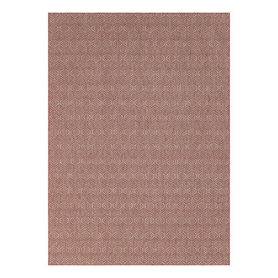Tapis intérieur / extérieur rouge géométrique Flara