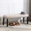 Banc rembourré Aldrik pour vestibule et chambre à coucher-1750112938