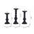 Wooden Pillar Candle Holders - Set of 3-1426982419