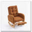 Chaise berçante avec repose-pieds à haut dossier-985182338