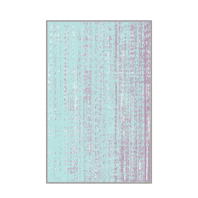 Soft Hall Carpet 2.6 x 4.9 Feet | 100% Polyester, 0.04 in Pile Height | Antibacterial, Non-Slip Underside | Woven with 3D Digital Printing | Machine Washable | Durable & Stylish for Entryways & Living Rooms