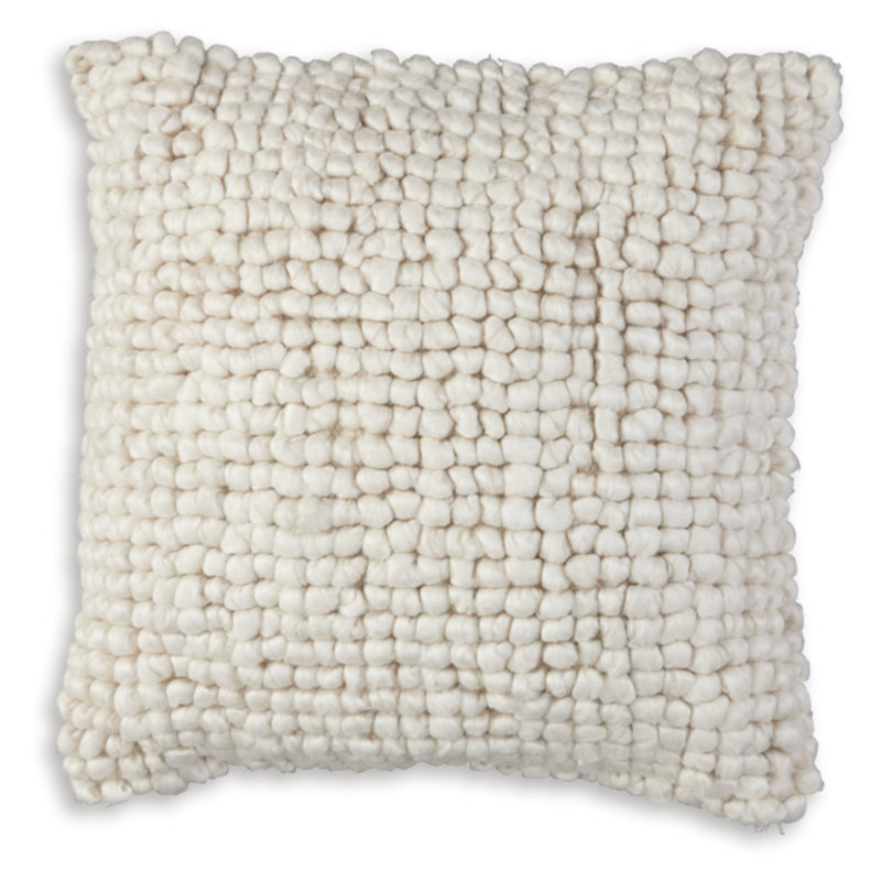 Coussin Aavie (ensemble de 4), Carré 20 po, Polyester, Blanc