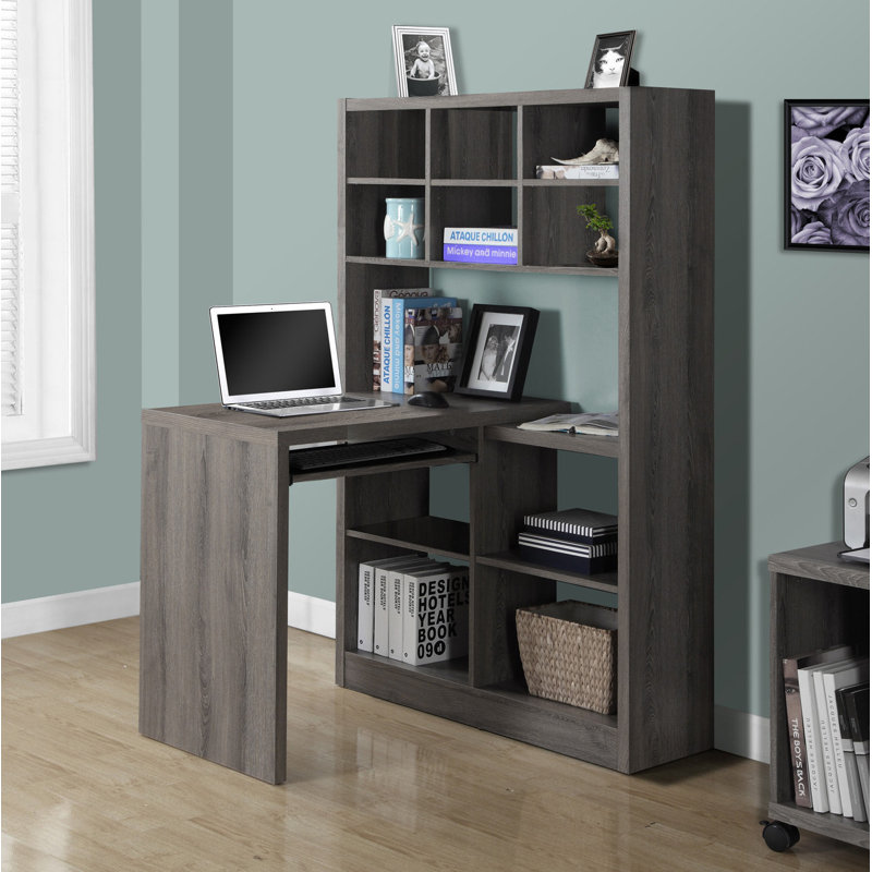 Frome L-Shaped Computer Desk, Dark Taupe