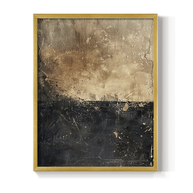 ABSTRACT Series CCCXXXII  -Premium Framed Print -Ready to Hang - No Nails Required, Encadrement doré, H 29 po x l 23 po