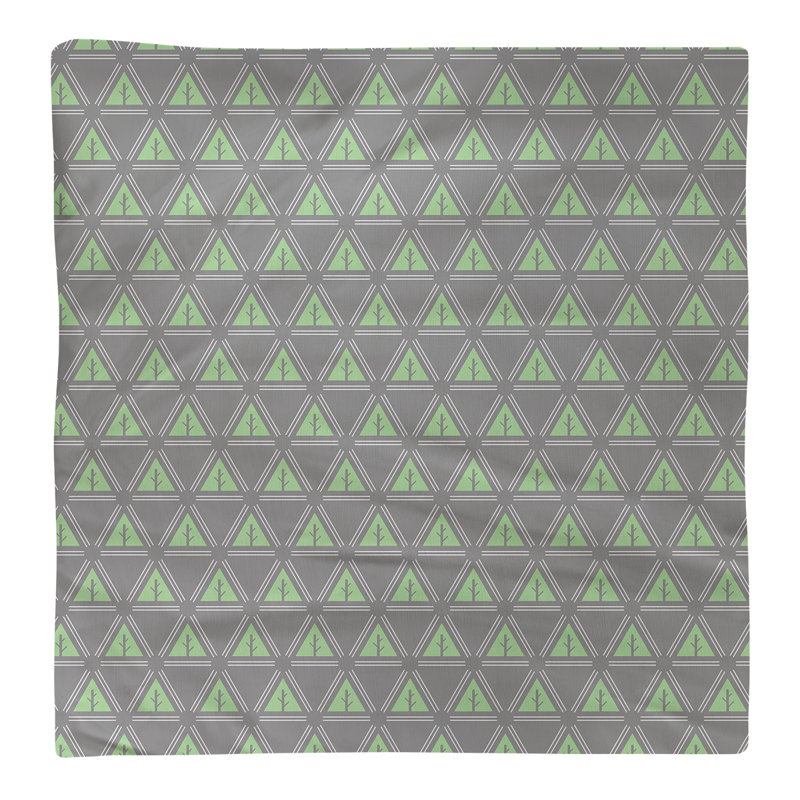 Serviette de coton à arbre minimaliste deux couleurs Barbra, H 0,1 po x l 10 po x P 10 po, Bleu / Jaune, Polyester sergé