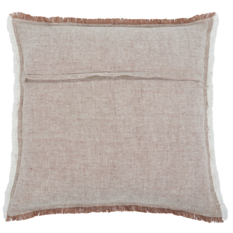 20x20 Pillow in Blush/White