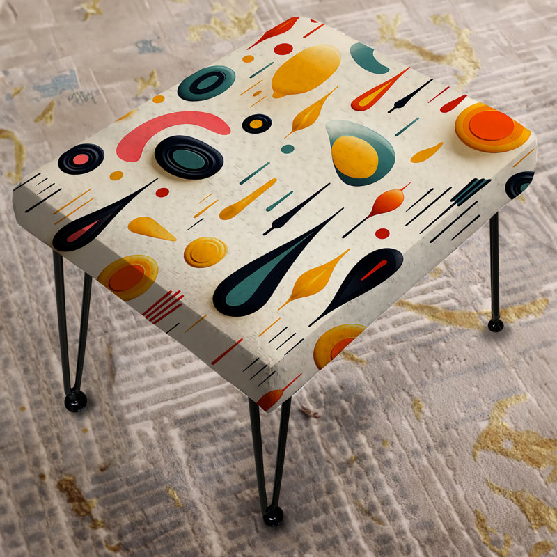 Mcm Abstract Expressions - Repose-pieds rectangulaire Mid-Century