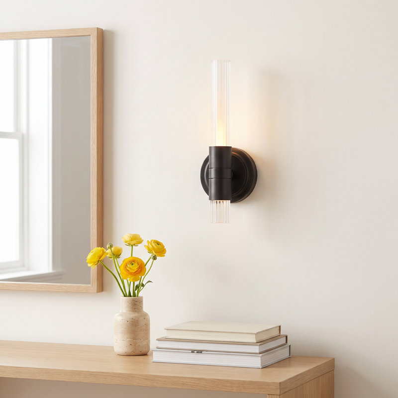 Cyndi-Wall Sconce, Black
