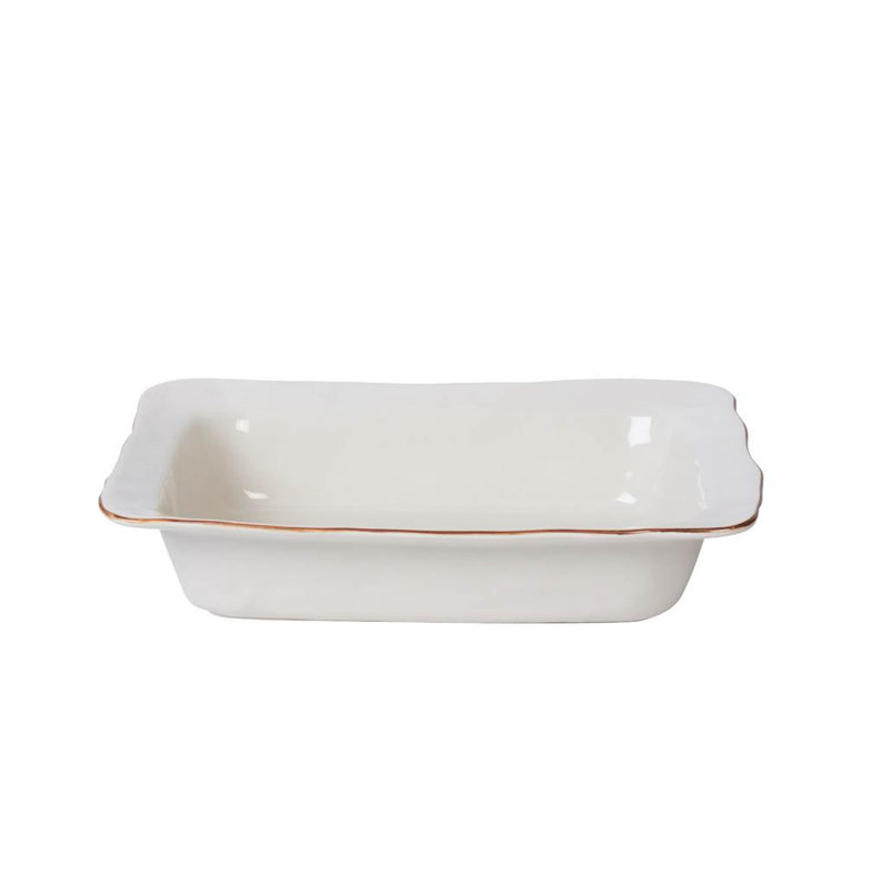 Cantaria Medium Rectangular Baker , White