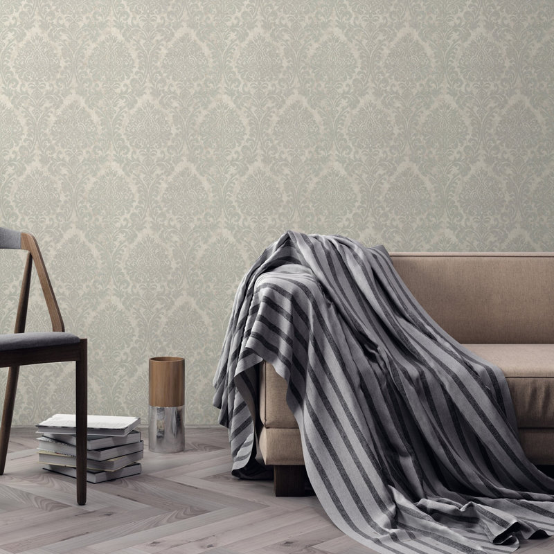 Kashanta Damask Roll, Gray