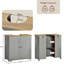 Milano 60cm Wall Mounted Single Bathroom Vanity Base Only-51384341