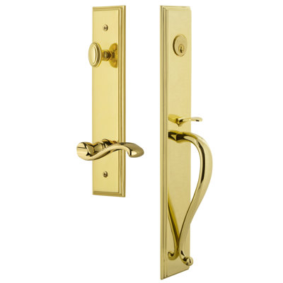 Carré One-Piece Complete Inactive Dummy Handleset with S Grip and Portofino Lever