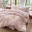 Ensemble de housse de couette rayé 100% coton délavé DONEUS-118101062-120141892