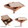 Hey! Play! 3-in-1 Chess And Backgammon Table Set-W350033 - The Home Depot