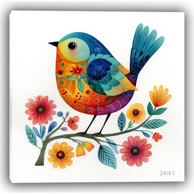 Sunny Song – Colorful Bird Wall Art