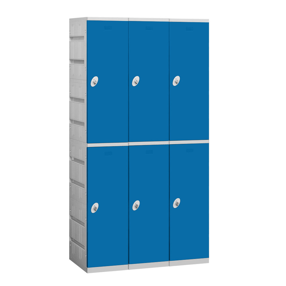 2 Tier 3 Wide Gym Locker Salsbury Industries 
