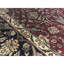 Marquis Wool Oriental Area Rug in Wine/Navy