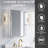 24''W x 30" H Recessed or Surface Mount Bathroom Mirror Beveled Medicine Cabinet  With Adjustable Glass Shelves-2042089481-2042089494