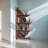 Aluminum leather sailing shaped bookcase