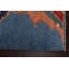 Tapis abstrait en laine fait à la main 6 x 8 po