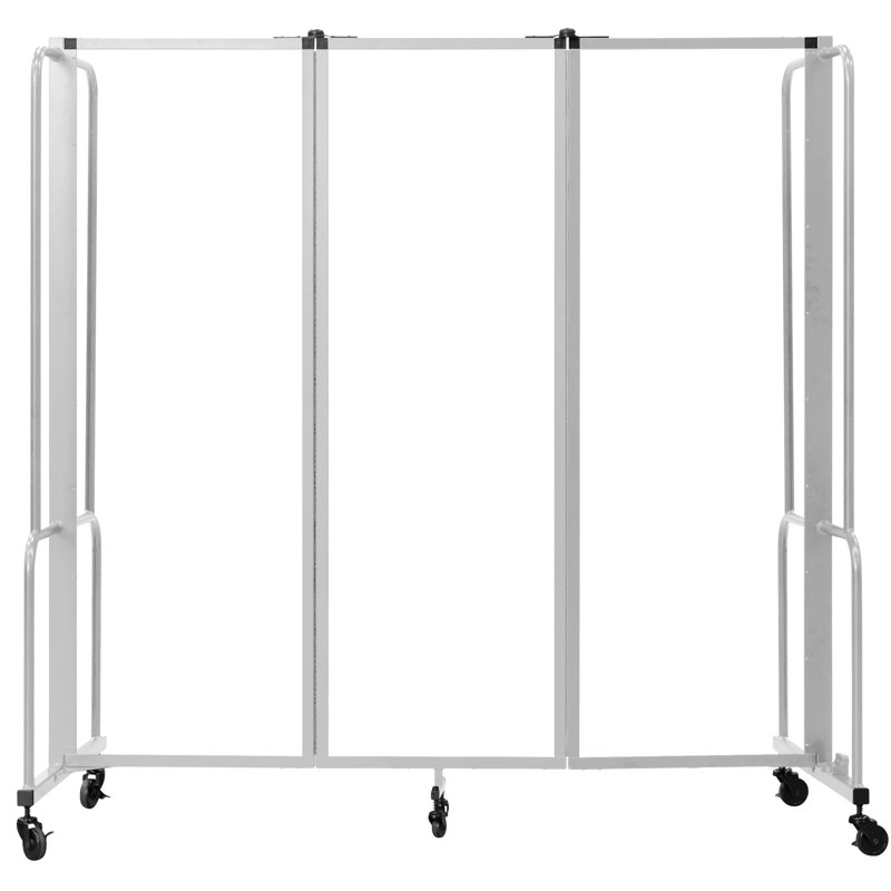 Cloison autoportante ROBO Series, 72 pouces, gris, Transparent