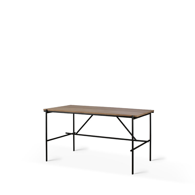 Oscar Solid Wood Writing Desk, 29.9" H x 66.9" W x 31.5" D, Oak