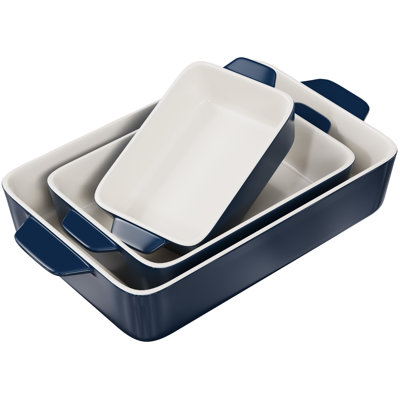 Ensemble de plats de cuisson en céramique 3 pièces Kook