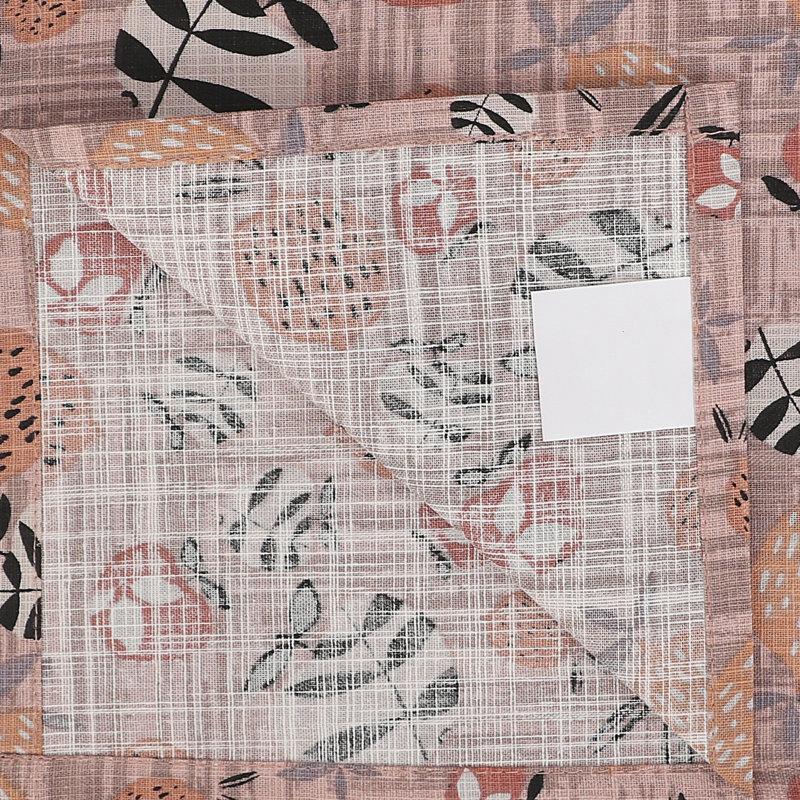 Print Cloth Napkins 100% Cotton Table Napkins Multi-Pattern Square Napkins 20+ Colors, Pink Floral