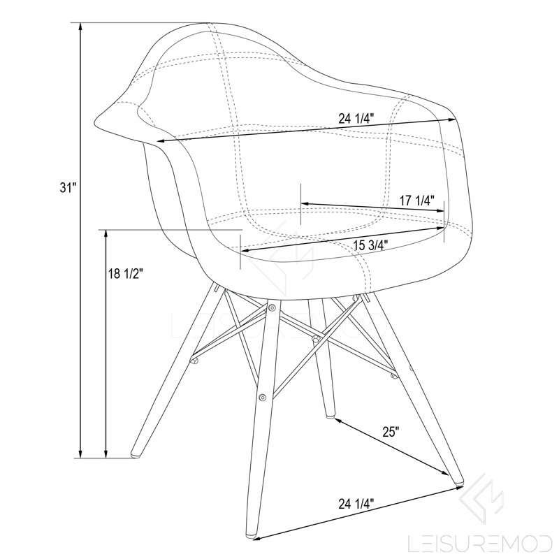 Fauteuil large de 24,25 po Bullsbrook, Mélange de polyester noir / jaune / rouge