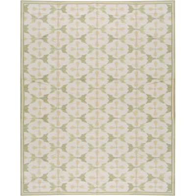 Hand-Knotted High-Quality Beige Area Rug