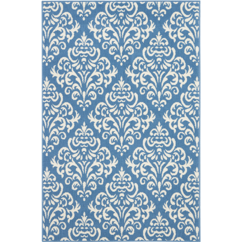 Gjuljeta Damask Indoor Rug, Rectangle 3'9" x 5'9"