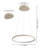 Odin 1-Light LED Unique / Statement Chandelier-116415423-71027343