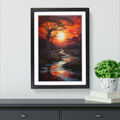 Sunset Modern - Framed Print