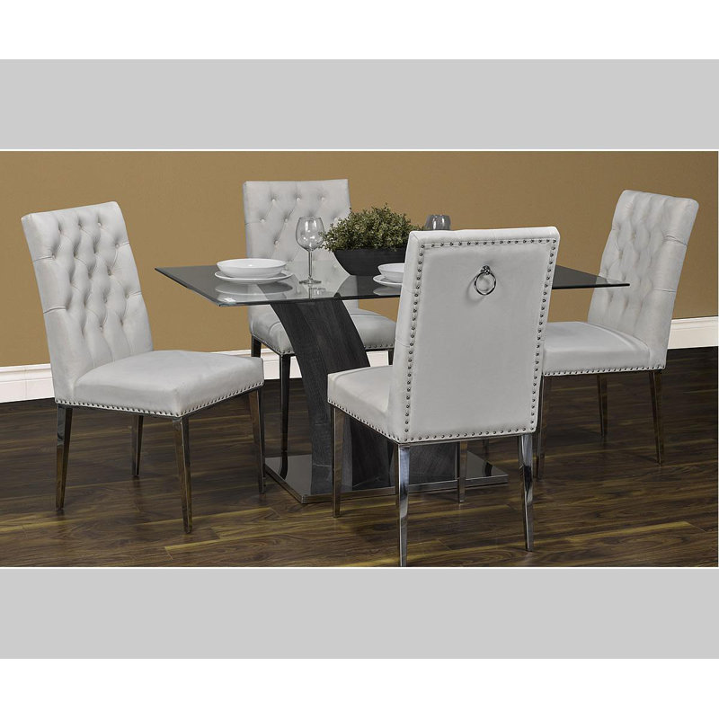 Ame Glass Top Dining Table