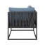 Chaise de patio avec coussins Runar