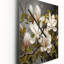 Horloge murale surdimensionnée blanche et verte Magnolias Magnolia Serenity-99631406