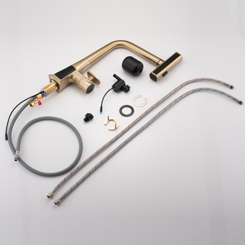 Robinet de cuisine rétractable avec débit de 3,8 L / min et fonction de démarrage par temps froid