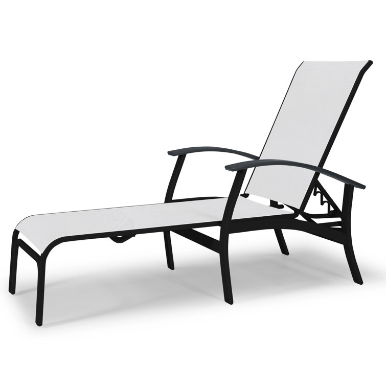 Askar Outdoor Rust-Resistant Metal Chaise Lounge