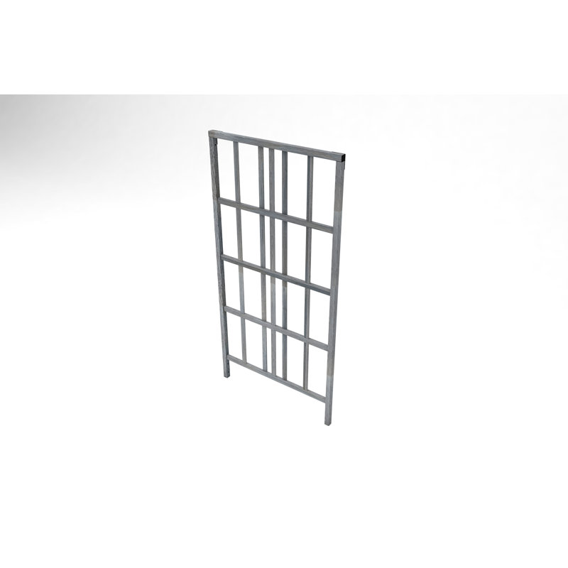 Treillis moderne en vinyle Urbana, gris ardoise, L 39 po x H 77 po