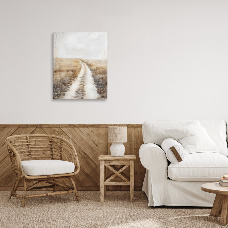 Toile «Soft Prairie Dirt Road», conception par Riley B, H 20 po x l 16 po