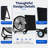 24 Inch Solar floor-standing fan,140W Adjustable Solar Panel,3-Speed Remote Control 130W DC Brushless Mobile Vent Fan for Warehouse,Workshop,Camping & Greenhouse