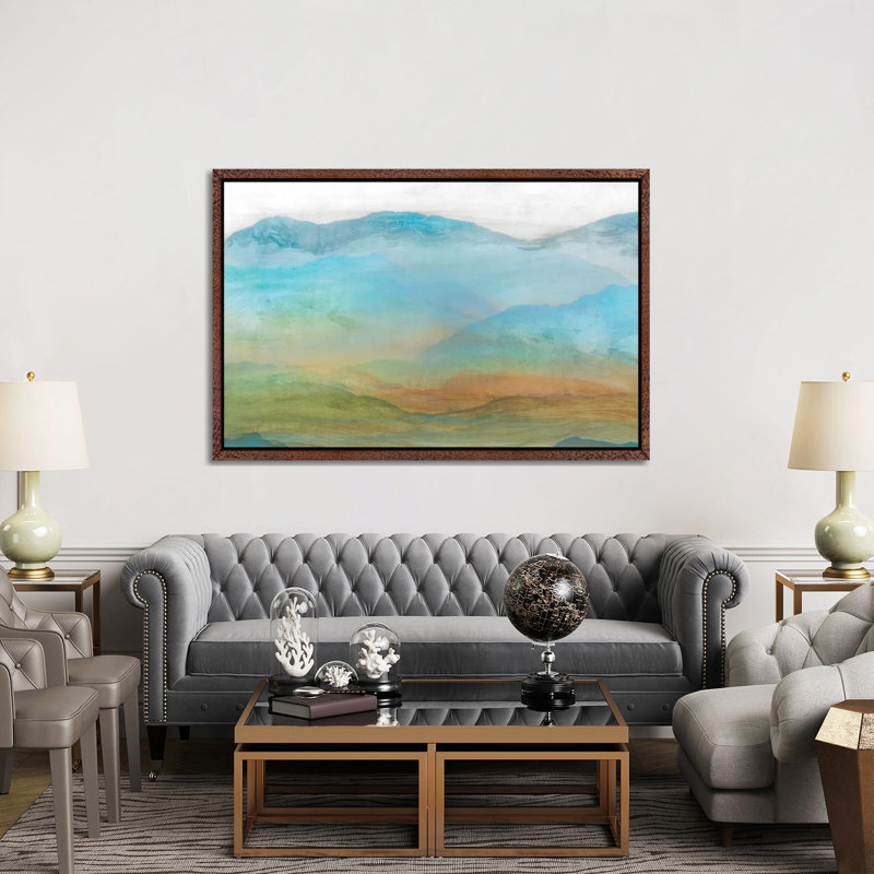 Panorama I by Isabelle Z - Print on Canvas, 152.5 cm H x 101.5 cm W, Classic Brown Wood Framed