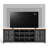 Brixham 96" Farmhouse TV Stand with Glass Door Storage for TVs up to 100"-94718885