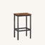 Ensemble de table de bar industrielle avec 2 chaises | Conception peu encombrante pour la cuisine et le salon-70207905-70207964