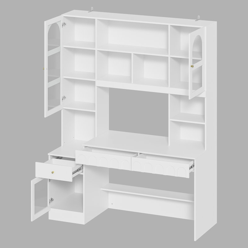 Carenza Computer Desk, White
