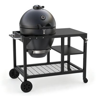 Barbecue au charbon et fumoir en acier Kamado 22 po Brand-Man Rodeo Elite