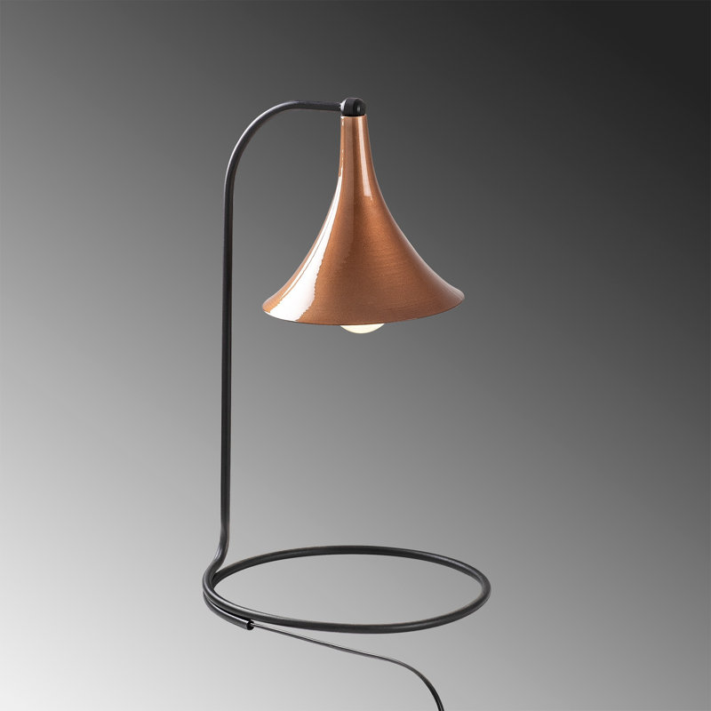 Lampe de bureau noire 18,11 po Keturah