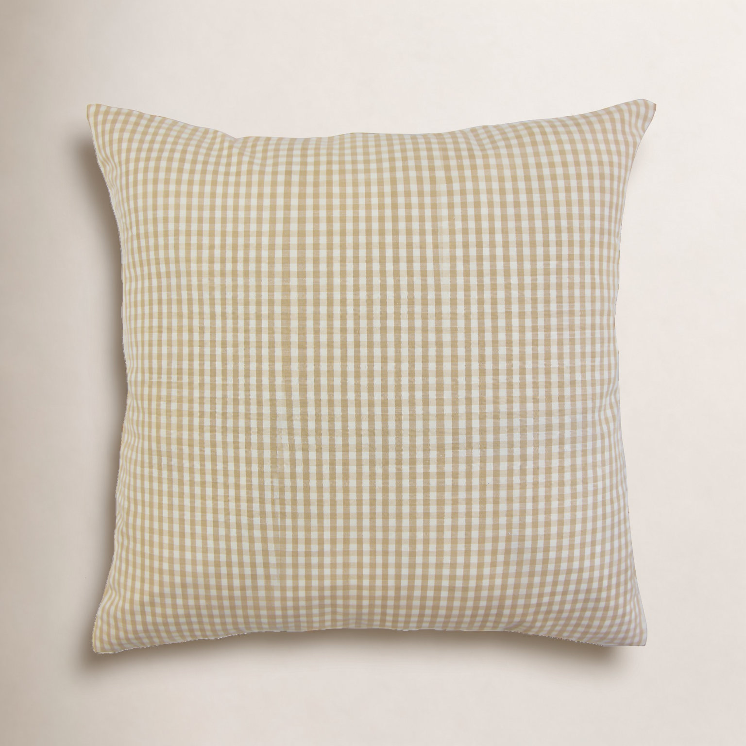 Henriette Cotton Throw Pillow, 18" H x 18" W, Honey