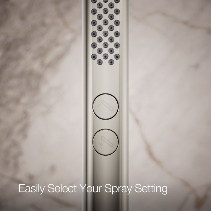 Shift Two-Function Handshower, Multi-Function Handheld Shower Head, 1.75 GPM, Vibrant Polished Nickel